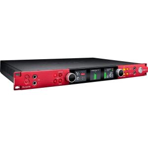 imageFocusrite Red 16Line 64in  64out Thunderbolt 3 audio interface with Red Evolution mic pres and linelevel IO DigiLink ADAT ampamp SPDIF connectivity and 32 x 32 Dante IORed 8Line