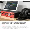 imageFocusrite Clarett 4Pre USB StudioGrade Audio Interface for Music Makers  Four LowNoise LowDistortion Mic Preamps providing TrueToLife Sound2Pre 10 in4 Out