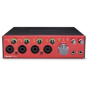 imageFocusrite Clarett 4Pre USB StudioGrade Audio Interface for Music Makers  Four LowNoise LowDistortion Mic Preamps providing TrueToLife Sound4Pre 18in  20Out